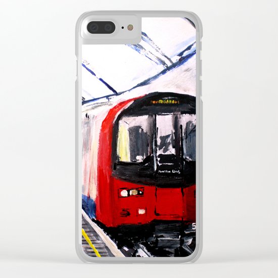 London Underground Northern Line Fine Art Clear iPhone Case