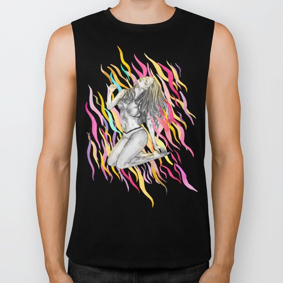 Ibiza Summer Flame Biker Tank