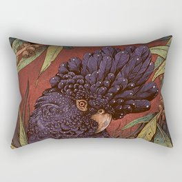 Black Cockatoo Rectangular Pillow