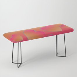 Heartfelt in Coral and Hot Pink Bench