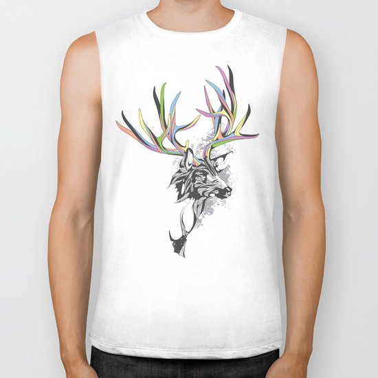 White-Tailed Deer Biker Tank