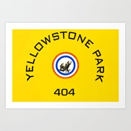 Yellowstone National Park Sign Art Print