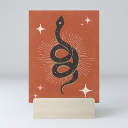 Slither - Terra Cotta Mini Art Print