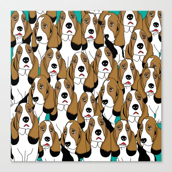 cute dogs Canvas Print