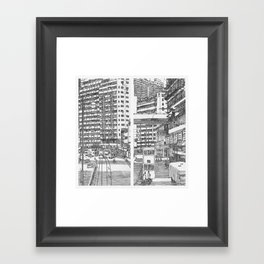 Hong Kong Street Framed Art Print