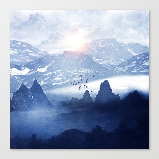 Winter. Melody... Canvas Print