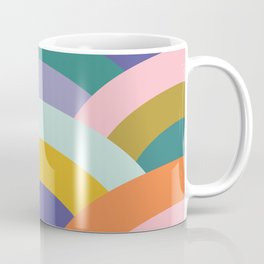 Over the Rainbow Coffee Mug | Pattern, Digital, Arches, Curated, Rainbow, Graphic, Graphicdesign 