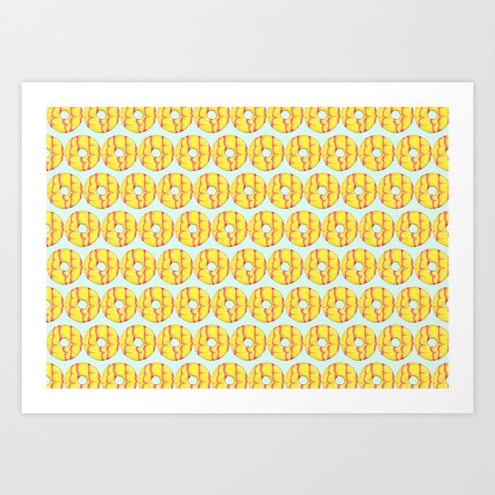 Party Ring Biscuit Pattern Art Print