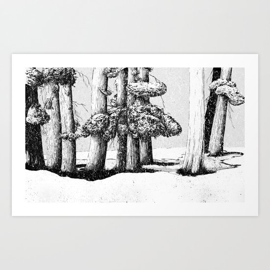 Tree Scene Art Print