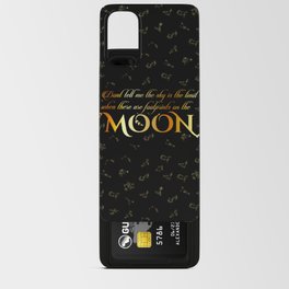 Inspirational moon quotes with constellations Android Card Case