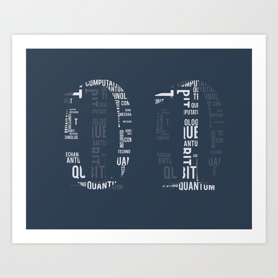 Qubit Art Print