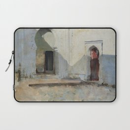 Courtyard, Tétouan, Morocco (ca. 1879–1880) by John Singer Sargent Laptop Sleeve