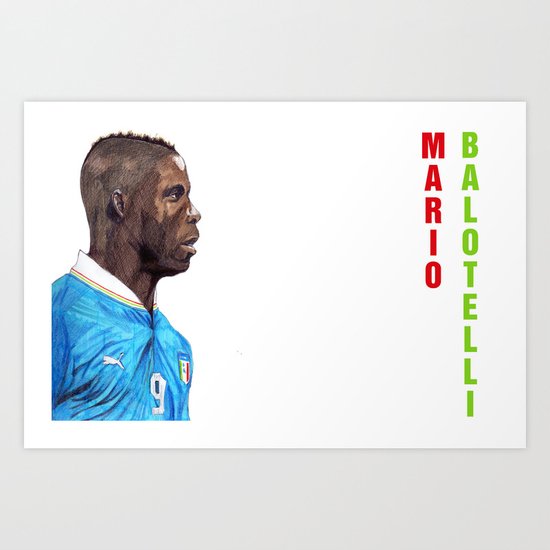 Balotelli Art Print