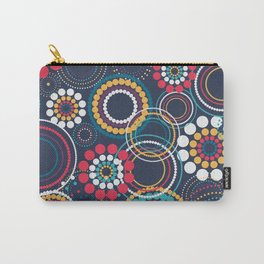 Flowers of Circles Carry-All Pouch