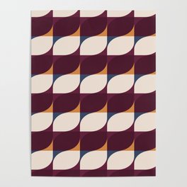 Abstract Patterned Shapes XXIV Poster