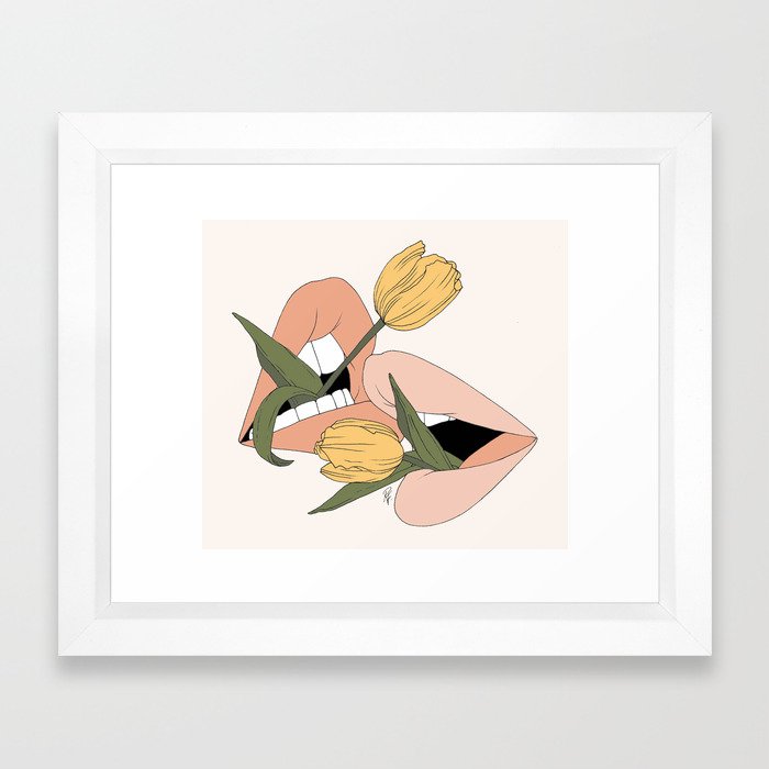Tulips Are Better Than One Framed Art Print