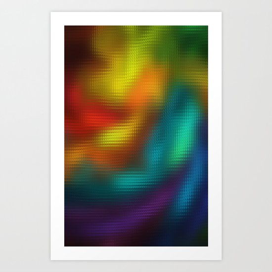 Color Mosaic Art Print