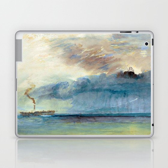 Joseph Mallord William Turner - A Paddle-steamer in a Storm Laptop & iPad Skin