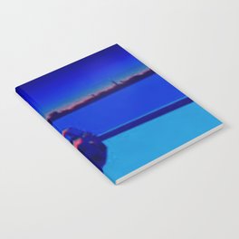 surrealism guy billout car blue  Notebook
