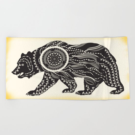 Dream Catcher Bear Beach Towel