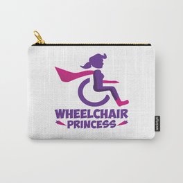 Funny Wheelchair Walking Disability Carer Gift Carry-All Pouch | Caregiver, Carriageservice, Illness, Saying, Sayings, Sarcasm, Wheelchair, Sick, Disability, Disabled 