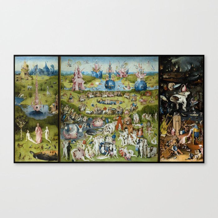The Garden of Earthly Delights by Hieronymus Bosch (1490-1510) Canvas Print