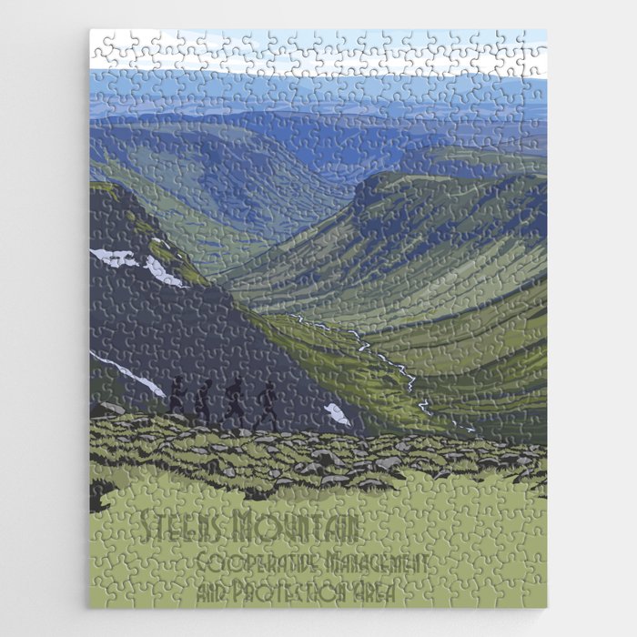 USA national park poster-steens mountain oregon Jigsaw Puzzle