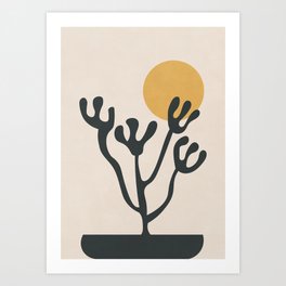 Minimalist Contemporary Plant Art Print