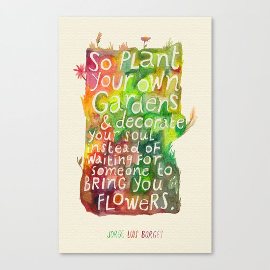 Jorge Luis Borges Canvas Print