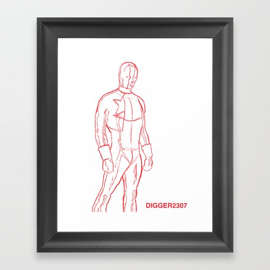Supersketch Framed Art Print