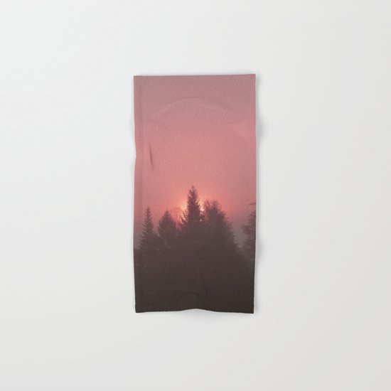 Sunrise on a foggy morning Hand & Bath Towel