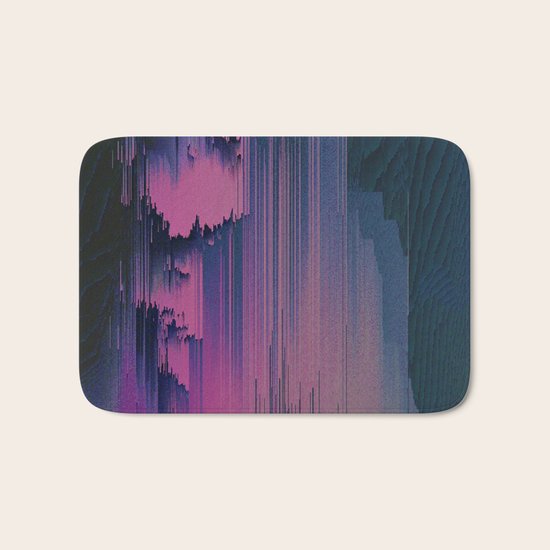 Pink Fringe Bath Mat