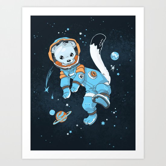 Space Ermine Art Print