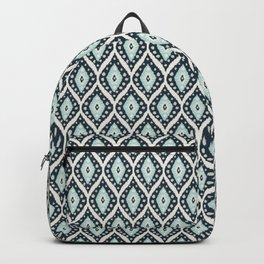 Caliza  Backpack | Upscale, Tan, Coastal, Eye, Seafoam, Summer, Navy, Bold, Ikat, Drawing 