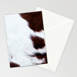 Scandinavian Minimal Modern Cow Fur (digital art) Stationery Card