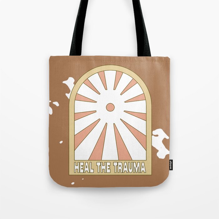 HEAL THE TRAUMA (Neutral Browns Color Palette) Tote Bag