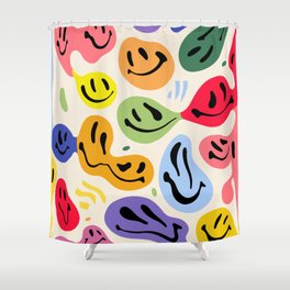 Melted Happiness Colores Shower Curtain