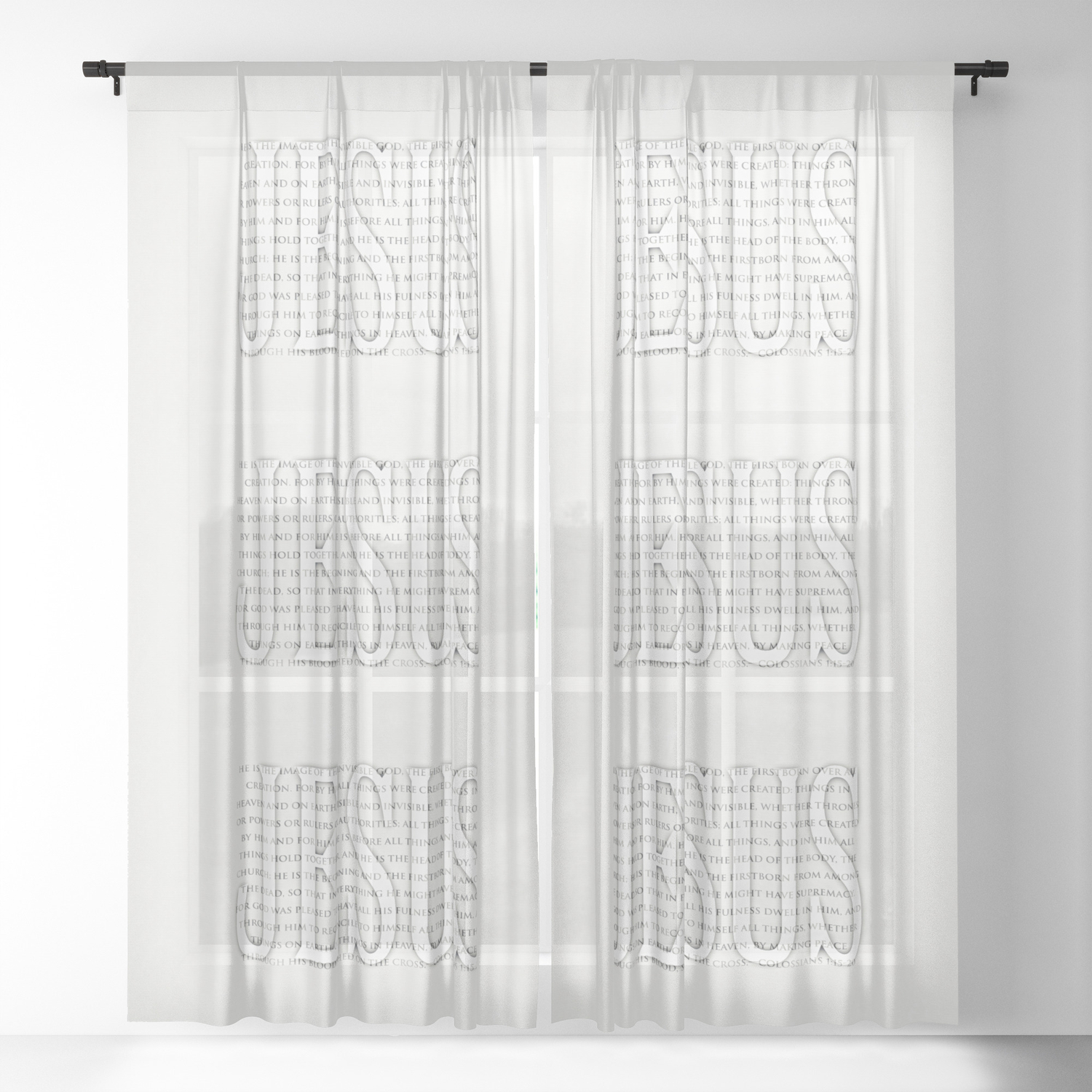Image Of The Invisible Sheer Curtain By Petergross Society6