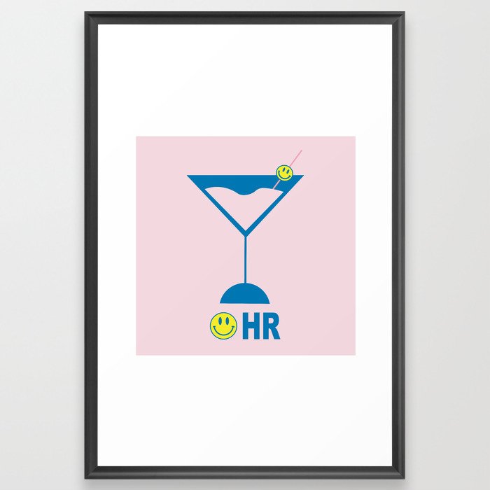 :) HR Framed Art Print