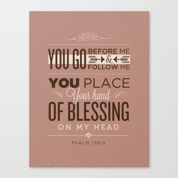 Psalm 139:5 Bible Verses Canvas Print