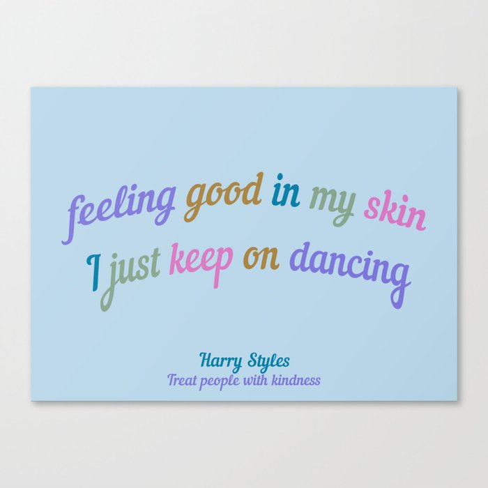  Harry Style Song line  Canvas Print