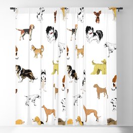 Dogs pattern Blackout Curtain