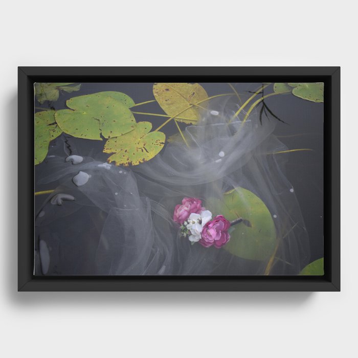 Surreal Waterflower Framed Canvas