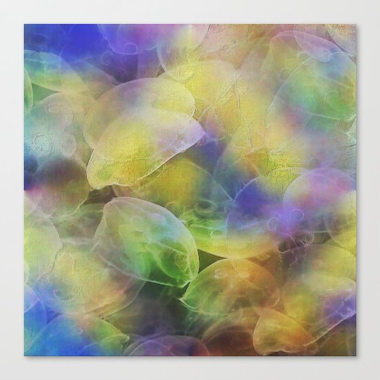 Jellyfish pattern Canvas Print