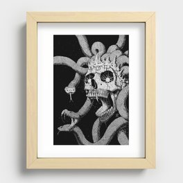Medusa Skull Recessed Framed Print