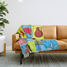 LOTERIA MEXICO Throw Blanket