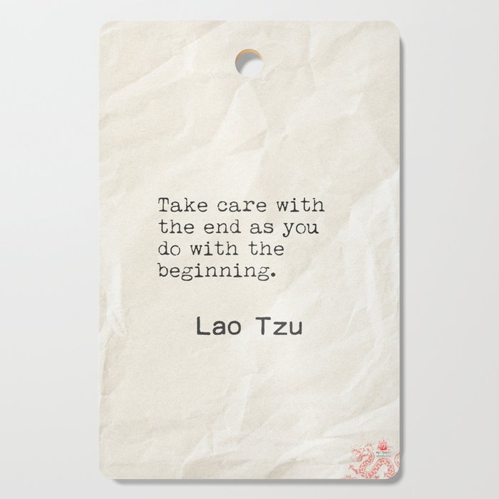 Lao Tzu thoughts Cutting Board
