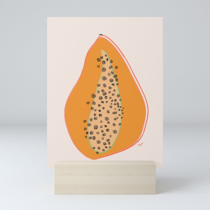 Papaya Please Mini Art Print