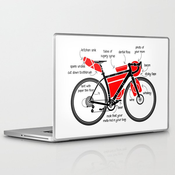 Bikepacking Laptop iPad Skin by mailboxdisco Society6