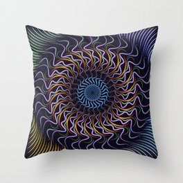 Twisting Wiggle Frillies Throw Pillow